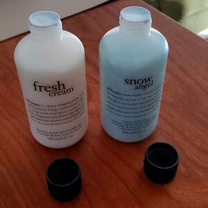 NEW Philosophy Snow Angel & Fresh Cream Shampoo Shower Gel Bubble Bath 6 oz each